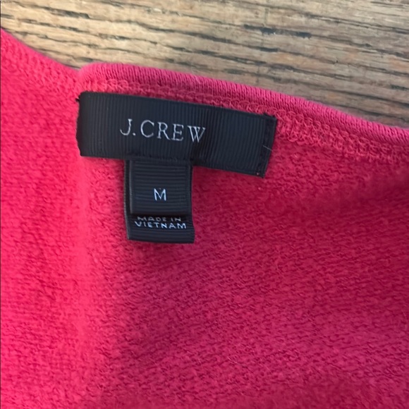 J.Crew Women's Hot Pink V-Neck Faux Wrap Sweater size Medium - Picture 3 of 6